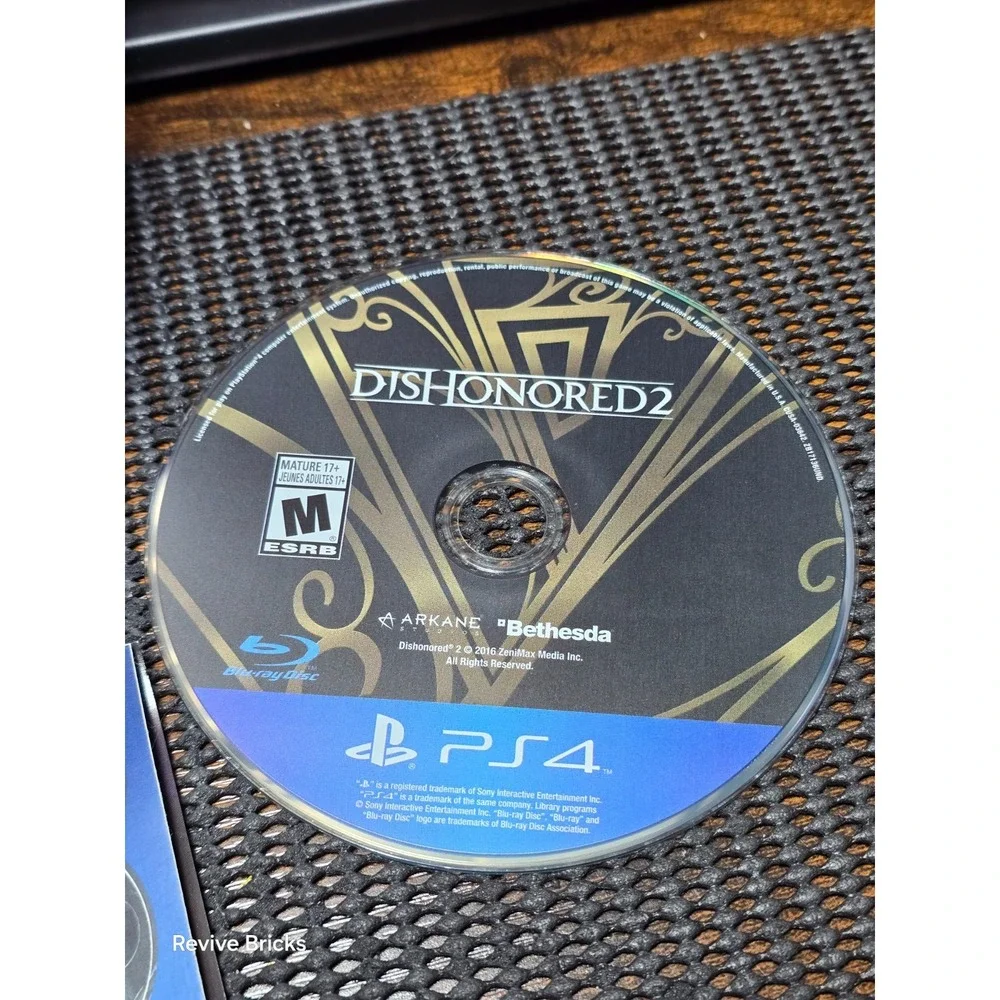 Dishonored 2 (Sony PlayStation 4, PS4 2016) CIB Complete Tested W/ Sticker Sheet
